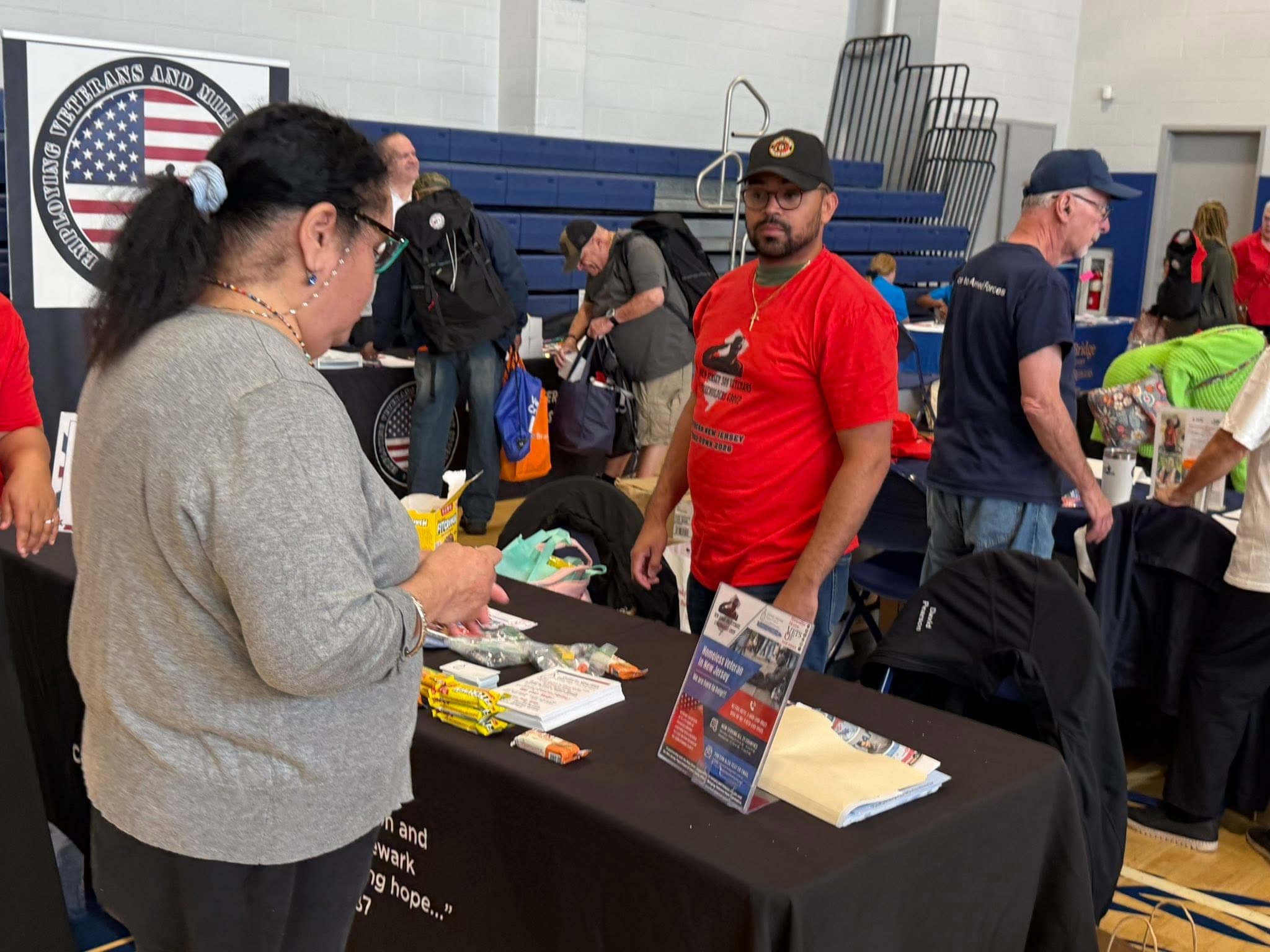 Veteran services and outreach teams at the Stand Down