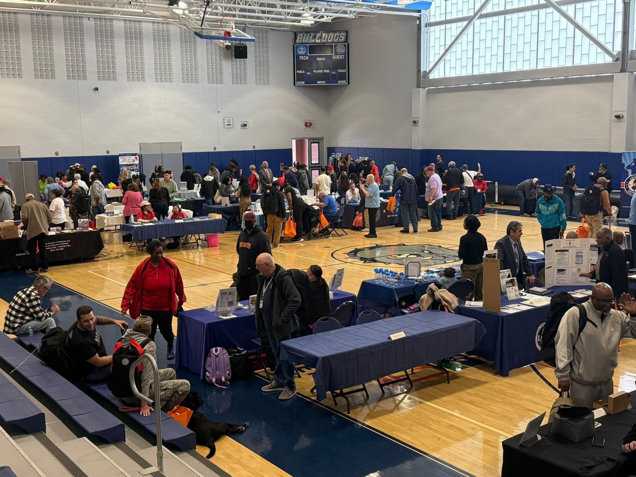 Veterans and community members at the Northern New Jersey Stand Down