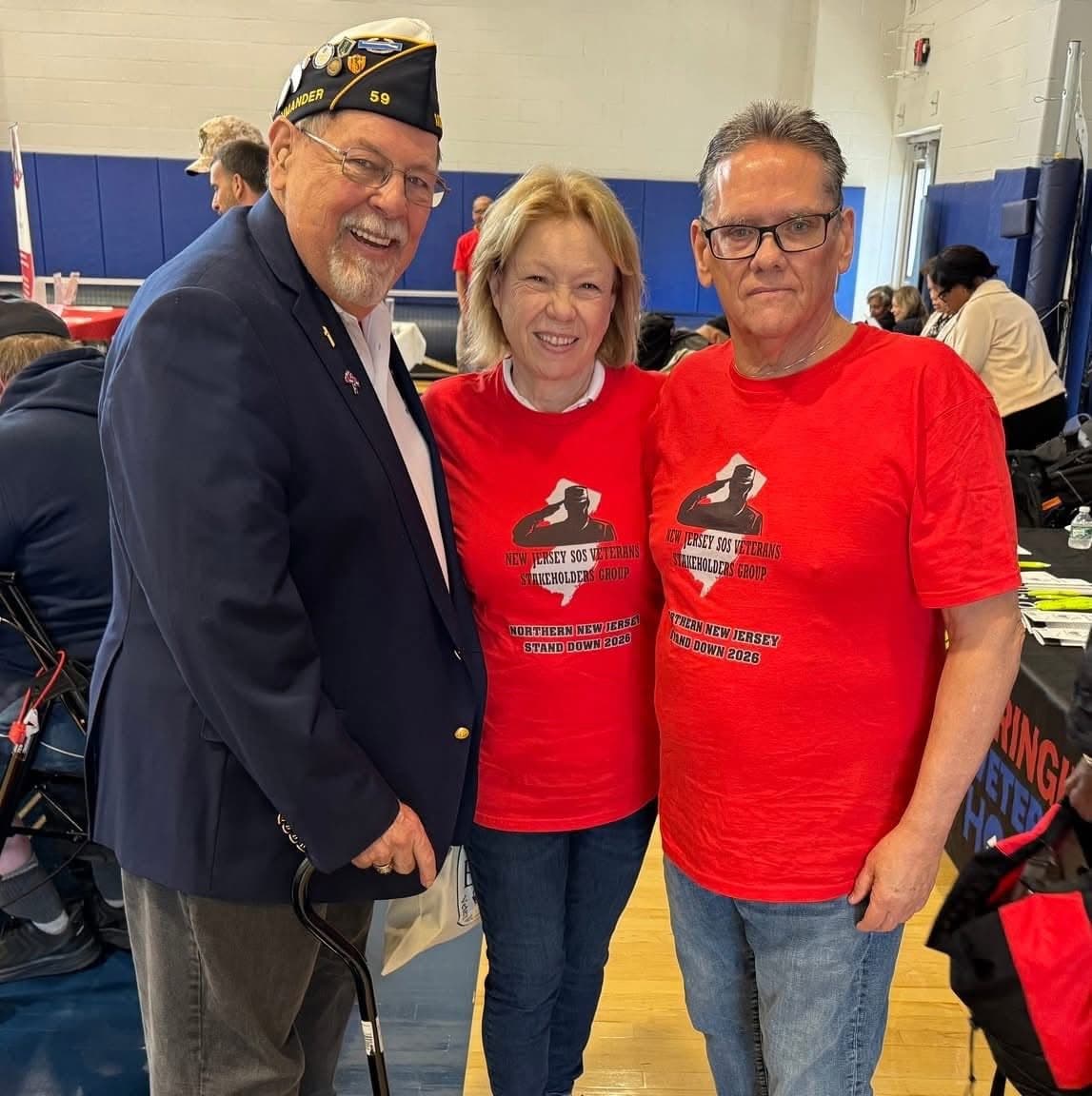 Veteran and NJ SOS representatives posing together